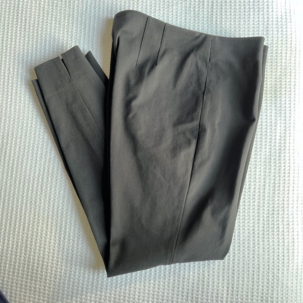 THEORY GRAY, SIDE ZIP PANTS SKINNY, SIZE 10